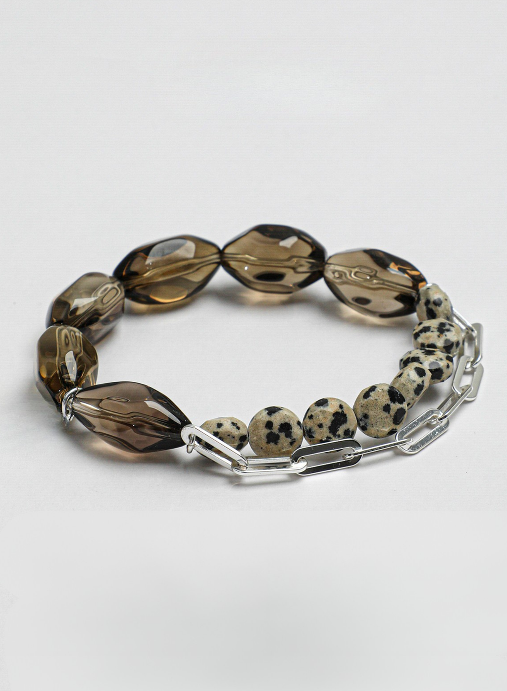 Tea Quartz Agarwood Pearl Bracelet – Natural Gemstone Healing Jewelry